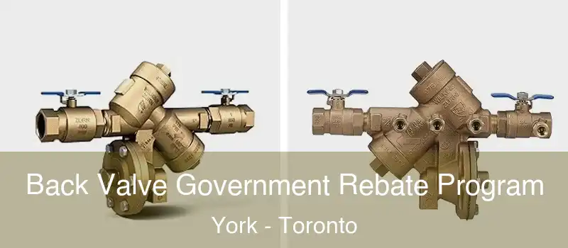  Back Valve Government Rebate Program York - Toronto