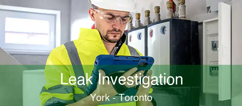  Leak Investigation York - Toronto