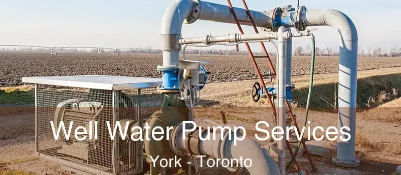  Well Water Pump Services York - Toronto